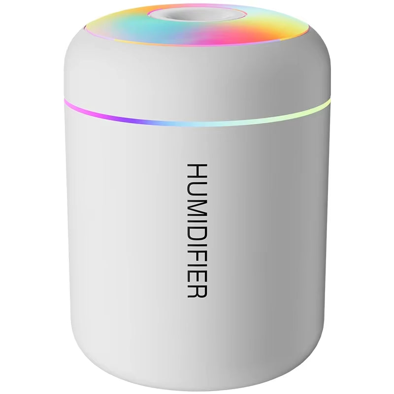 180ML USB Mini Air Humidifier and Aroma Diffuser with Essential Oil Purification and Ambient Lighting for Home, Car, and Bedroom
