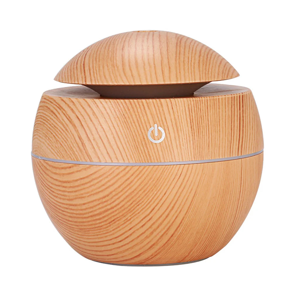 180ML USB Mini Air Humidifier and Aroma Diffuser with Essential Oil Purification and Ambient Lighting for Home, Car, and Bedroom